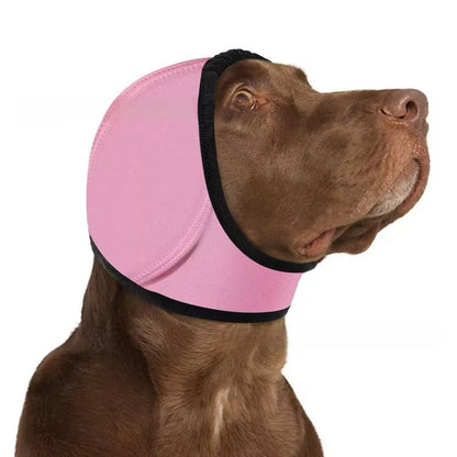 Cache-oreilles anti-bruit pour chien, coloris rose