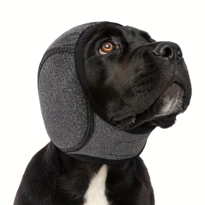 Cache-oreilles anti-bruit pour chien, coloris gris foncé